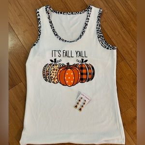 New! Fall Y’all Pumpkin Tank 🎃🍁